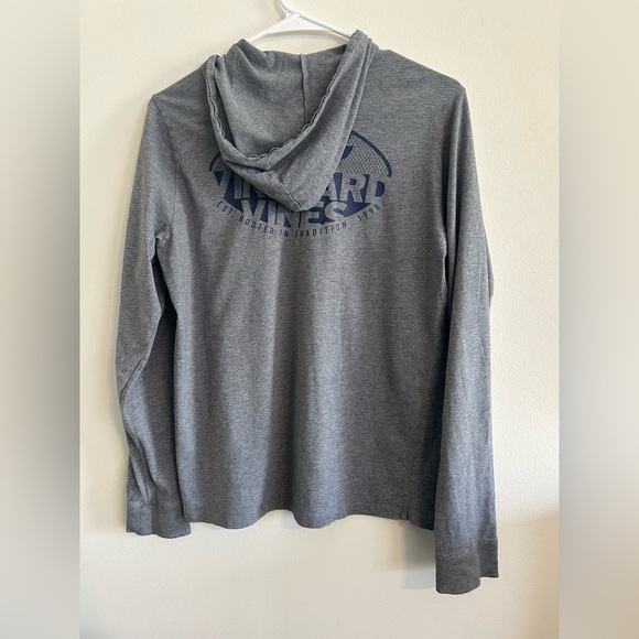 Vineyard Vines Gray Long Sleeve Hoodie Tee - Picture 4 of 5